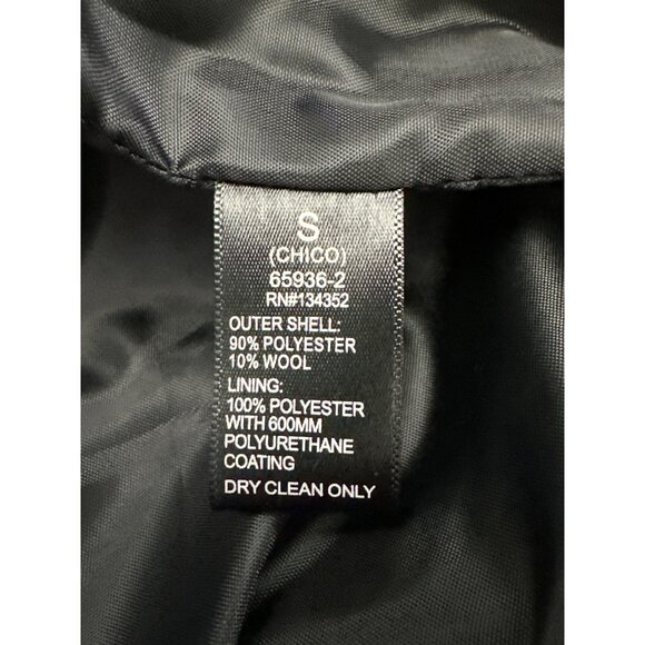 Ambiance Outerwear Black White Tweed Style Blazer Size Small - Picture 7 of 10